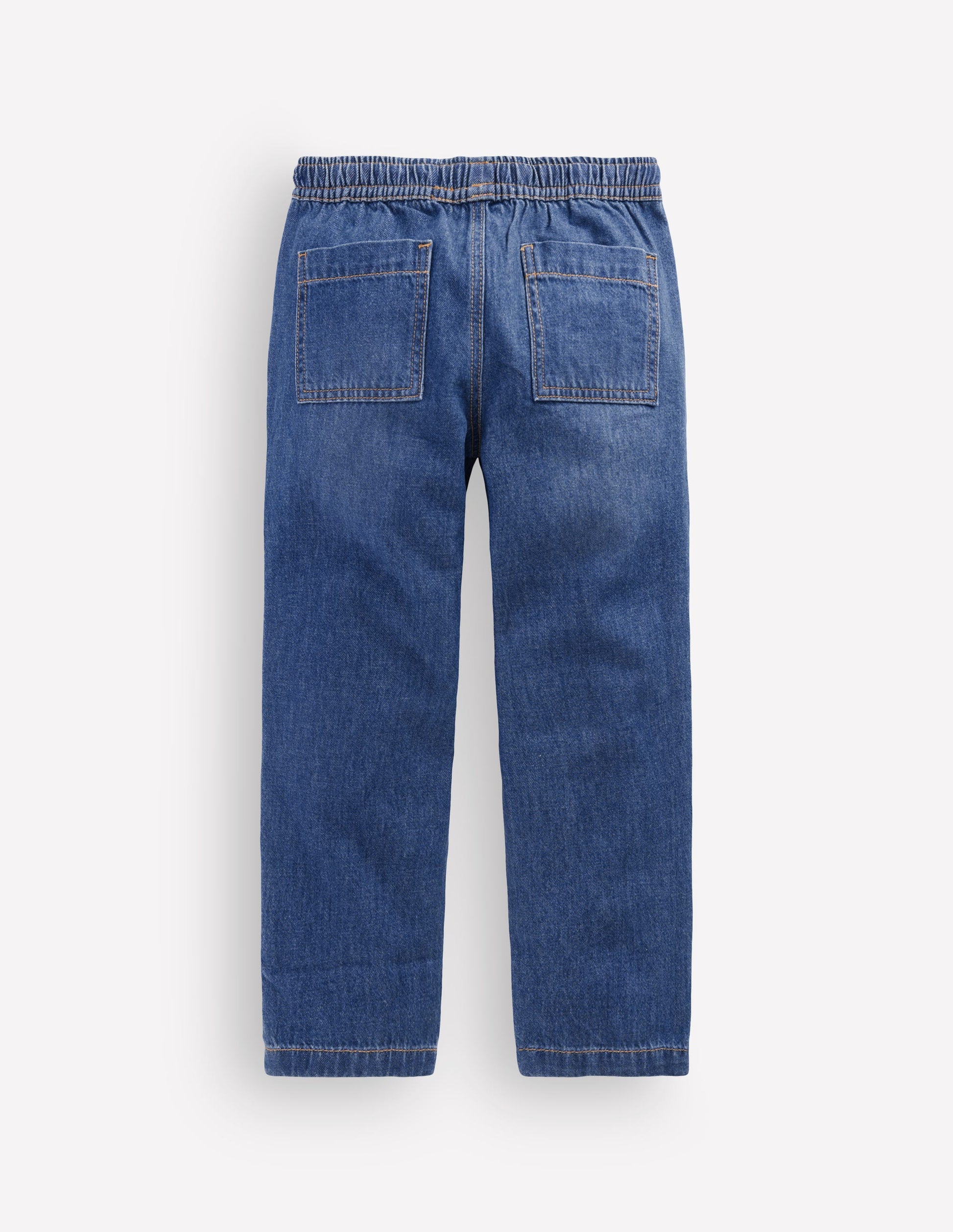 Pantalon droit simple-Délavage Vintage Léger-3