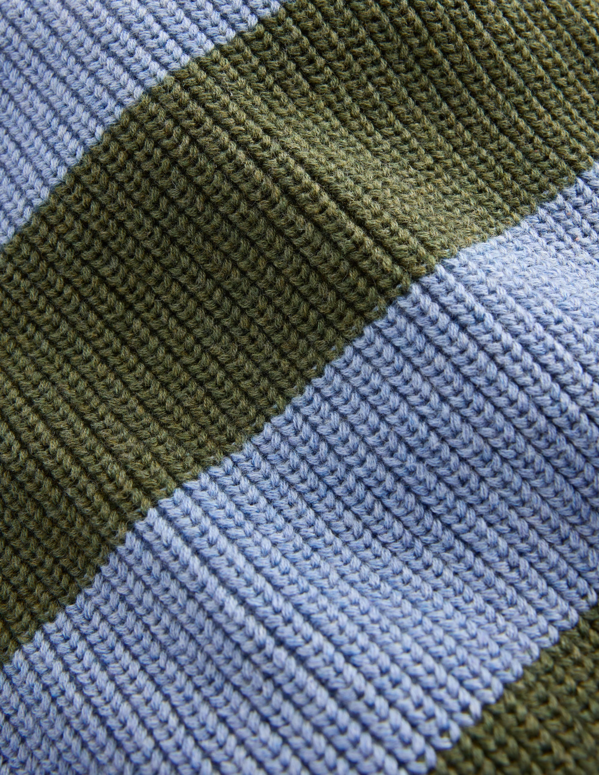 Grob gestrickter Baumwollpullover-Blauhäher Streifen - Image 3