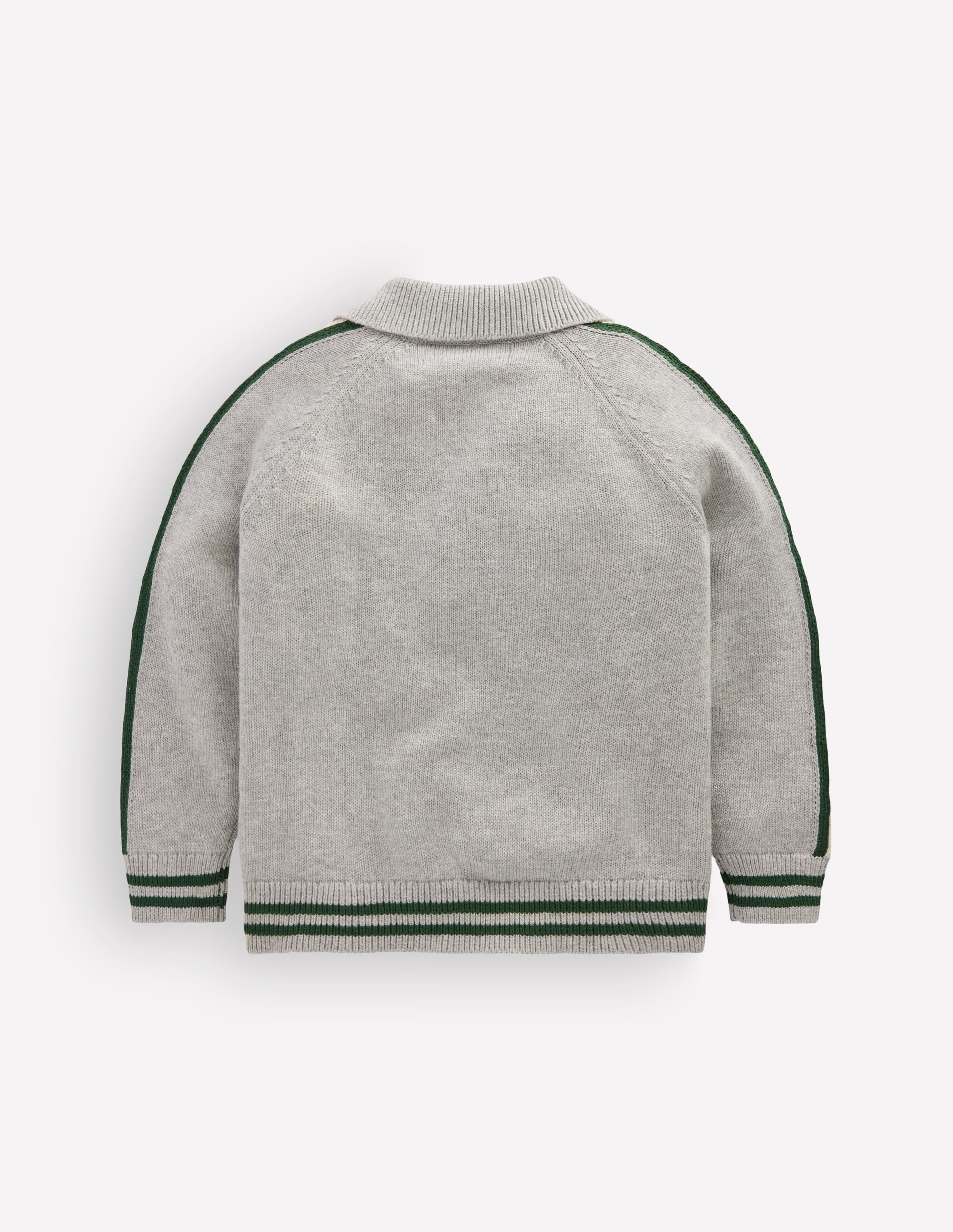 Smart Zip-through Jumper-Grey Marl - Image 4