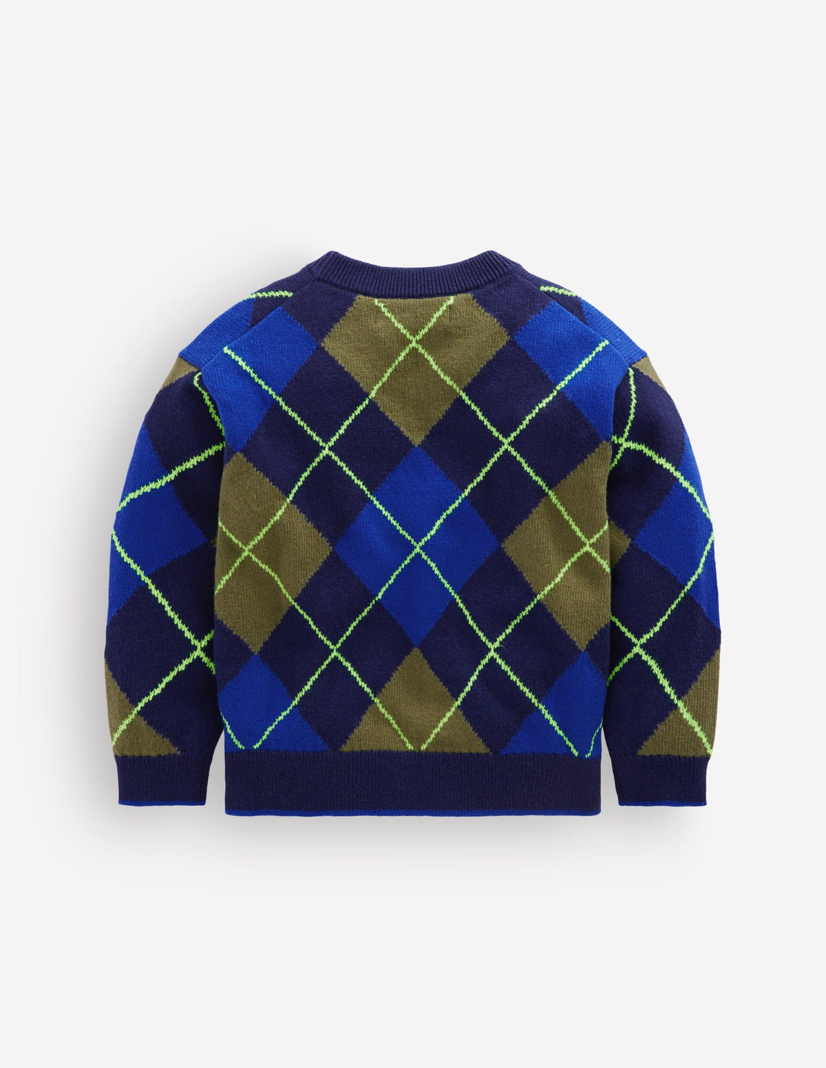 Argyle Jumper-College Navy - Image 4