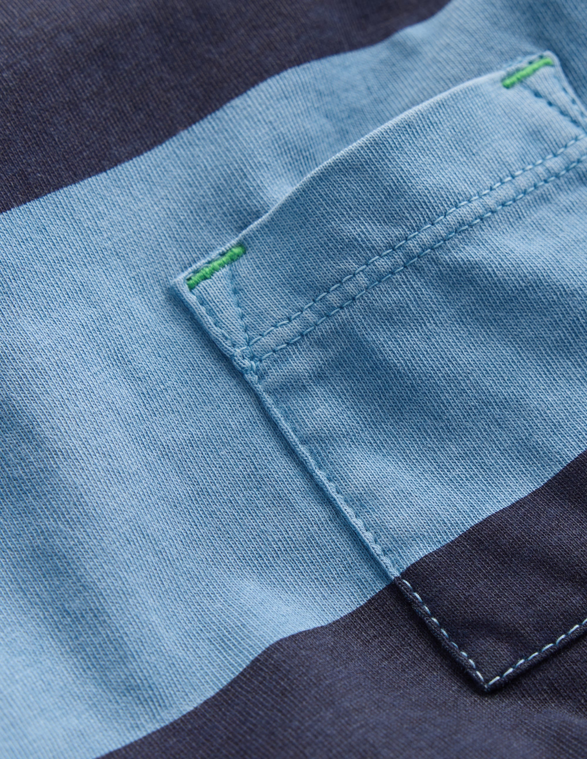 T-shirt teint en pièce à manches longues-Bleu marine universitaire/bleu denim - Image 6
