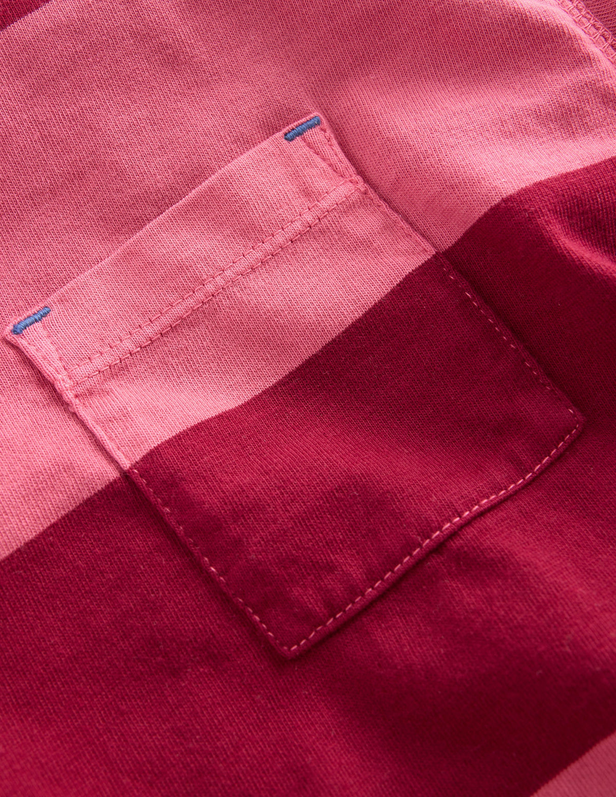 Stückgefärbtes Langarmshirt-Winter Puderrosa/Rubinrot - Image 3