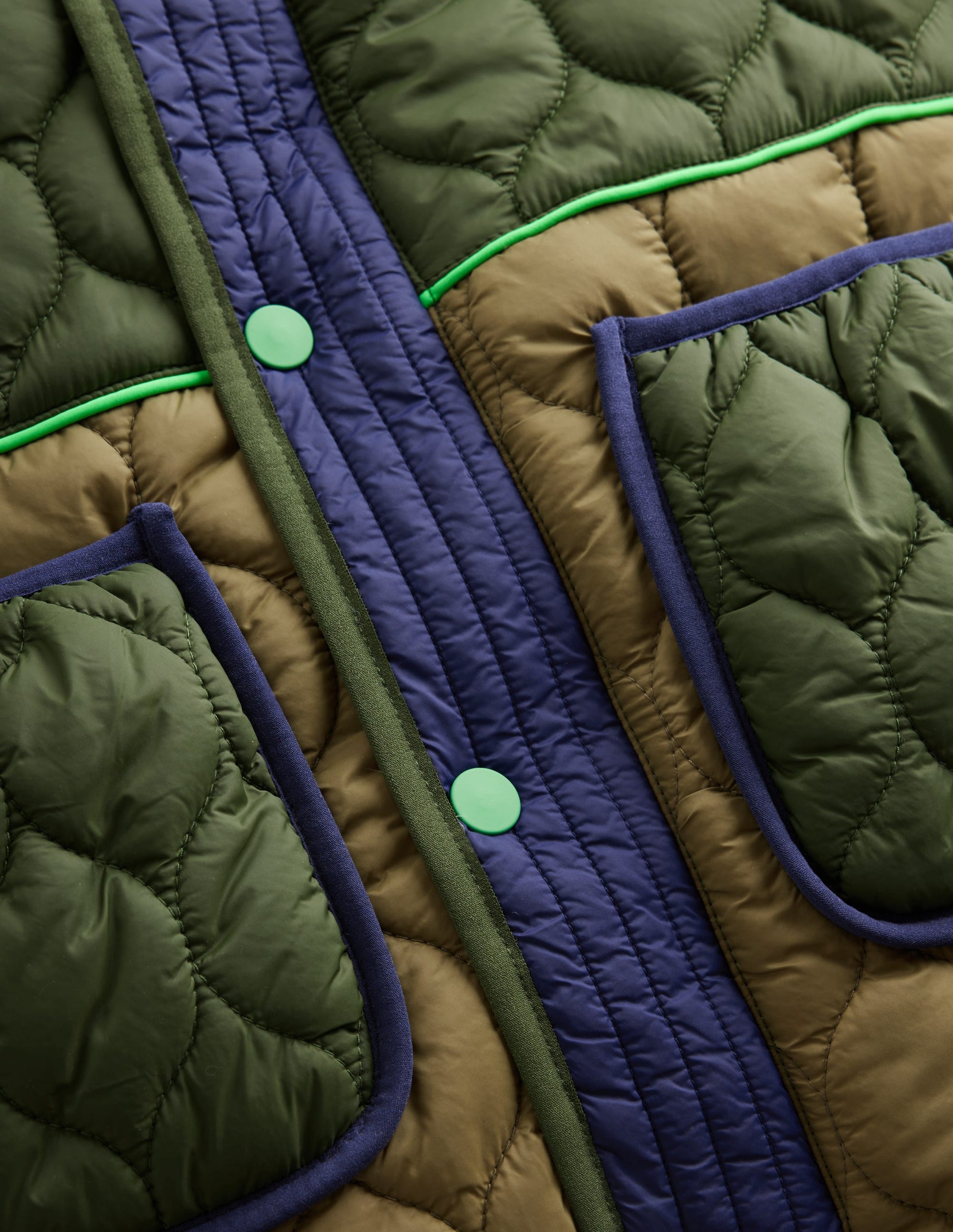 Steppmantel-Khaki, Blockfarben-7