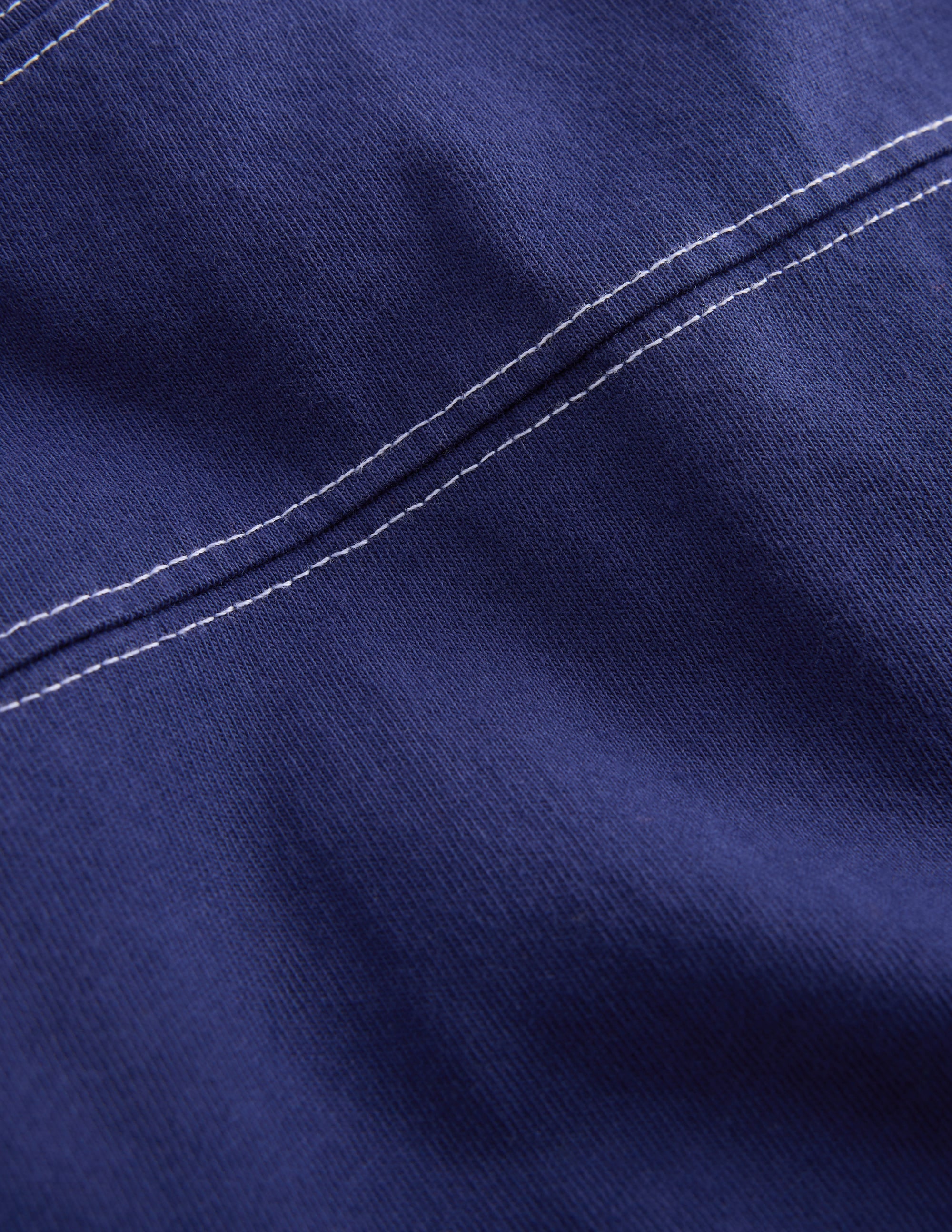T-shirt décontracté à surpiqûres-Bleu tribord - Image 3