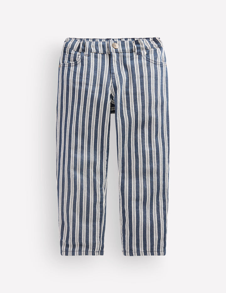 Jean droit classique-Rayures tennis