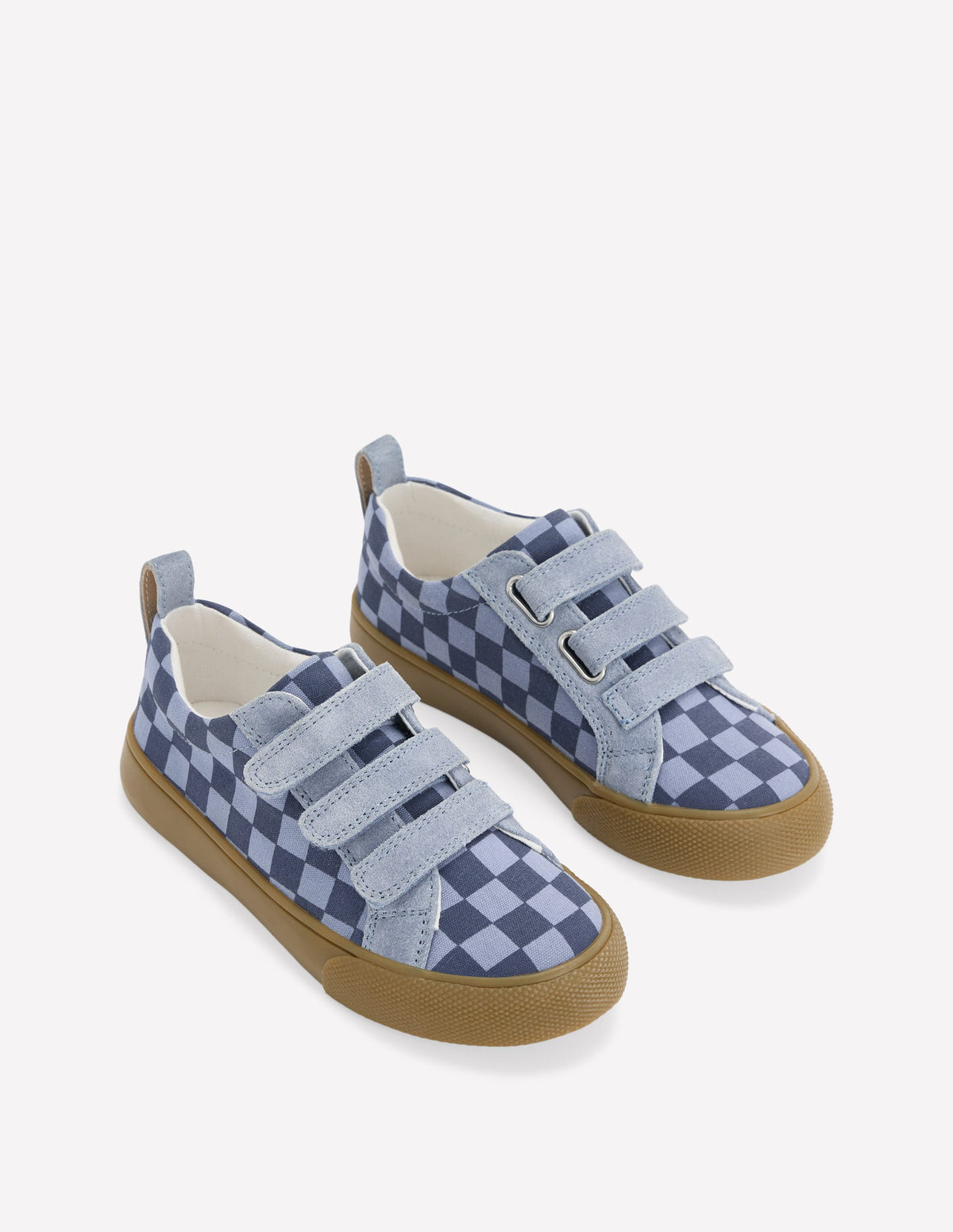 Low Tops-Checkerboard Blue-2