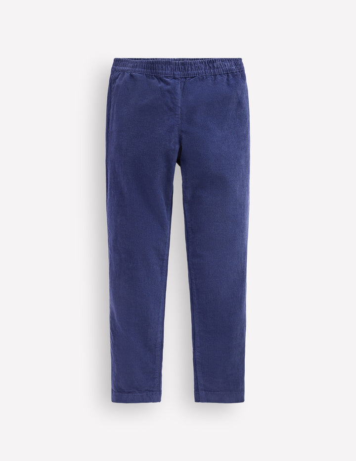 Leggings aus Cord-Schuluniform-Marineblau