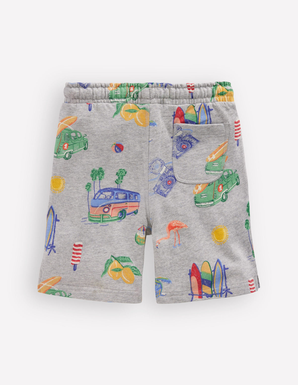 Bedruckte Shorts-Chambray Ferien-2