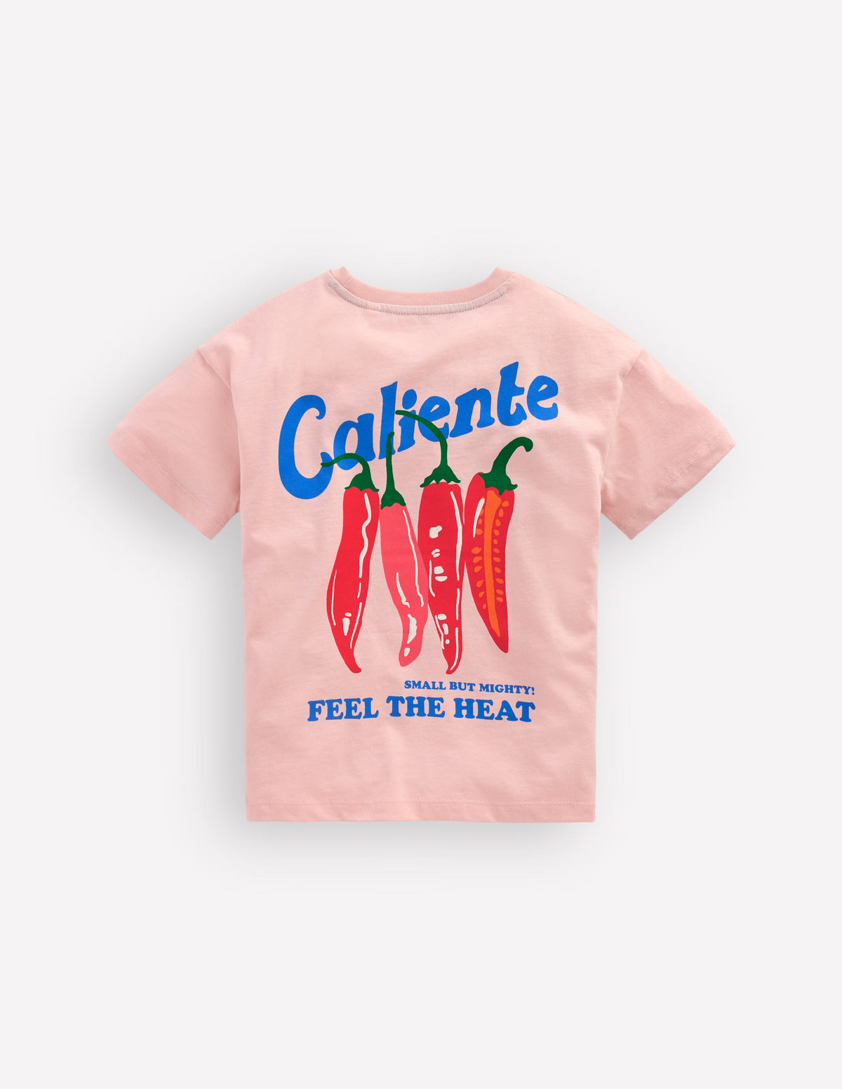 T-Shirt mit Druck auf Vorder- und Rückseite-Vintage-Rosa Chilischoten-2