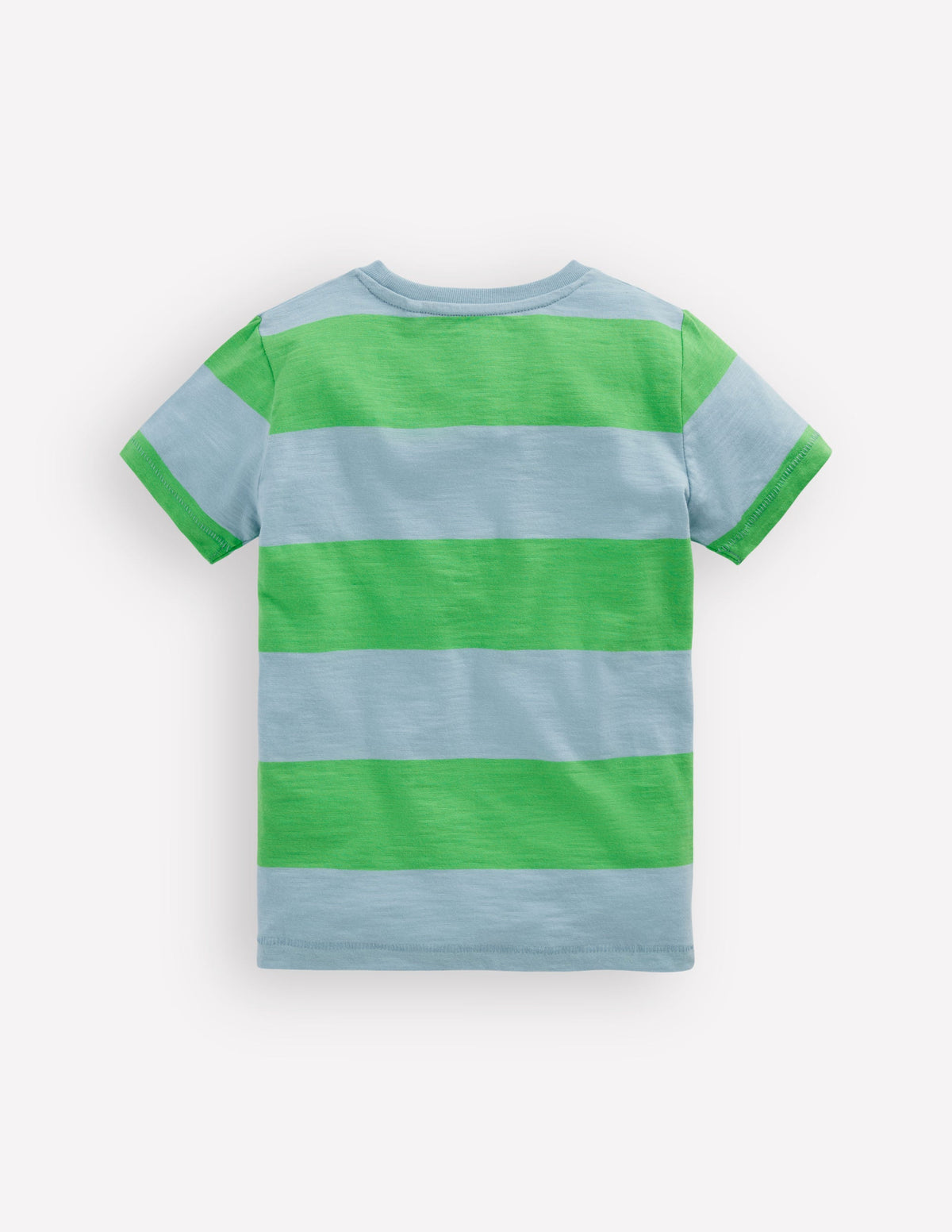 T-shirt manches courtes pour tous les jours-Vert perruche/bleu vintage - Image 2