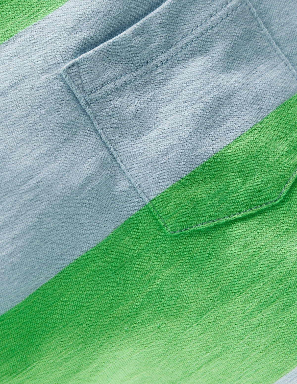 T-shirt manches courtes pour tous les jours-Vert perruche/bleu vintage - Image 3