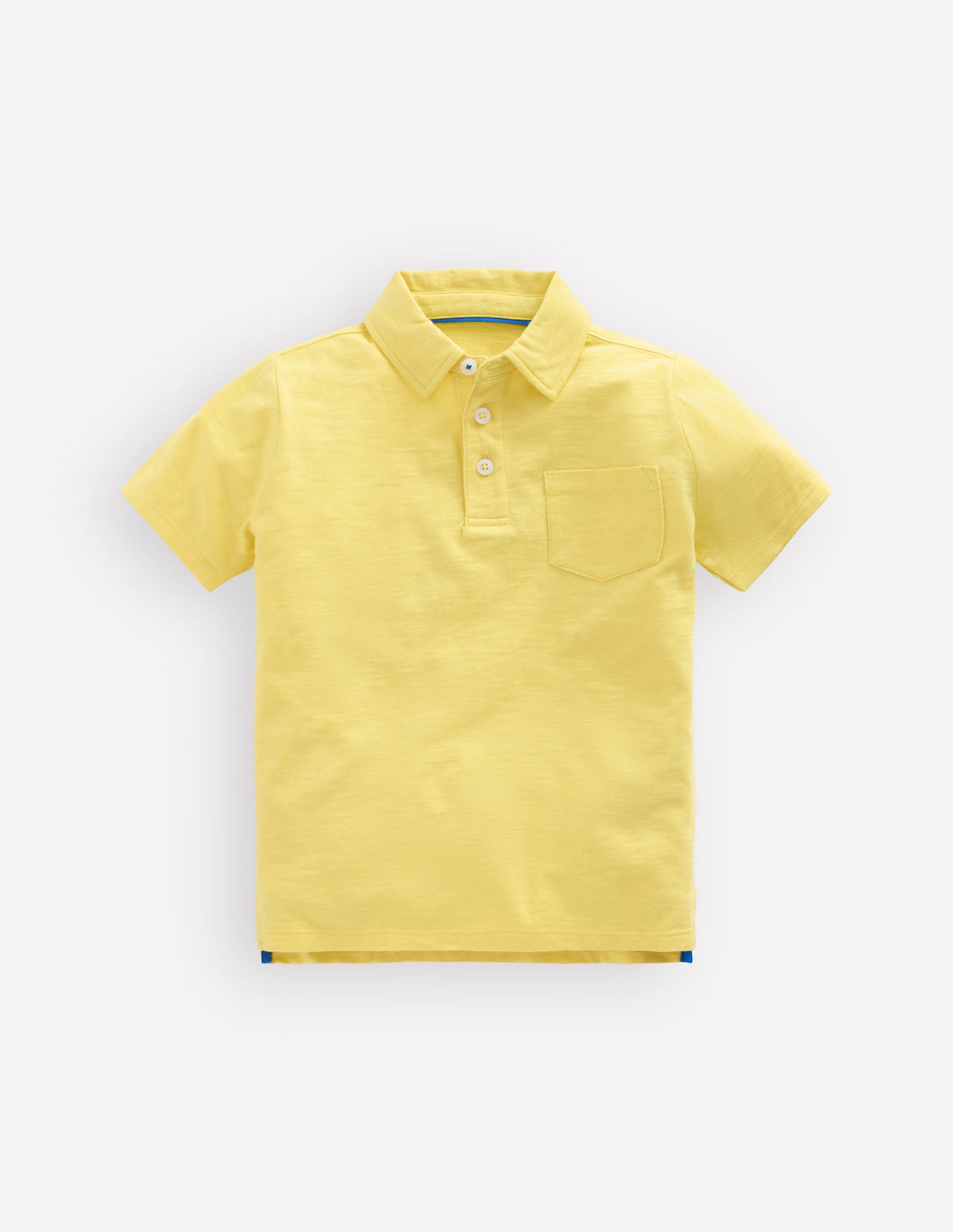 Flammgarn-Polohemd-Brausegelb Limettengelb - Image 1