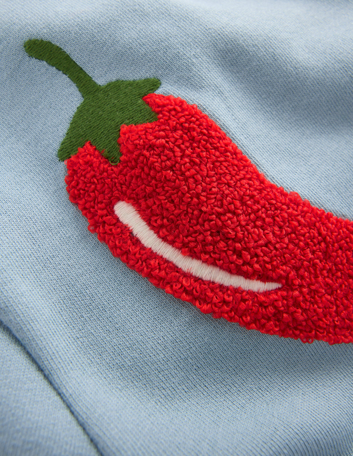 Lustiges Sweatshirt-Meeresdunst Blau Chilischoten - Image 3