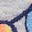 T-Shirt mit Linienstich-Brillant Blau Schnorchel