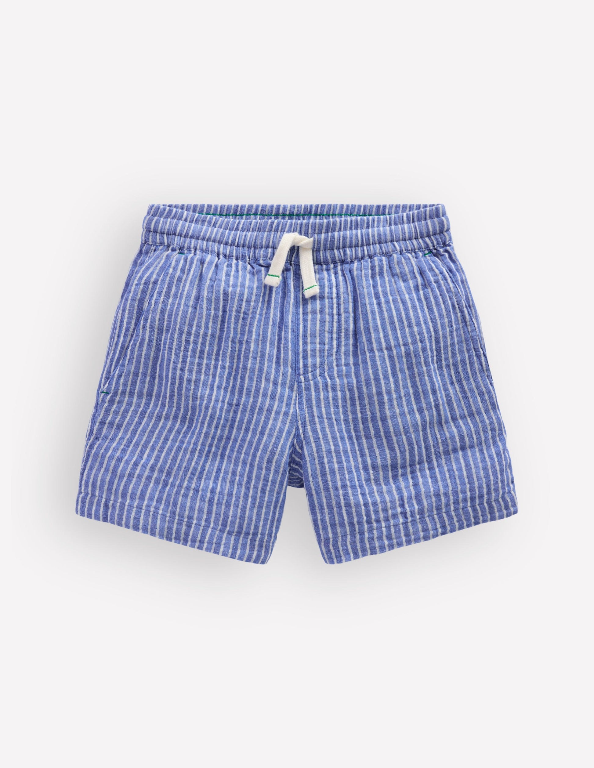 Double Cloth Shorts-Ticking Stripe-3