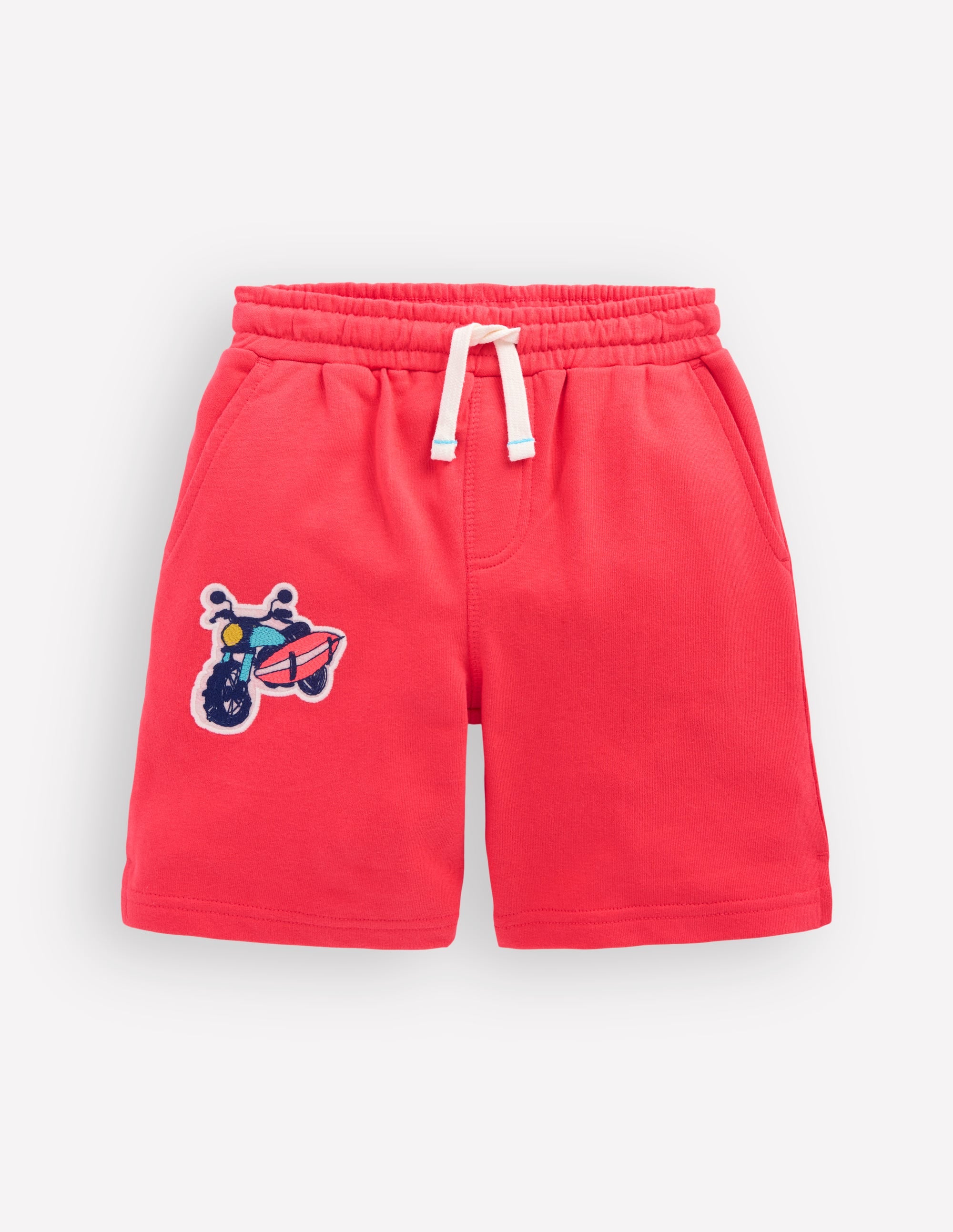 Shorts mit Superstitch-Aufnäher-Marmeladenrot Urlaub - Image 1