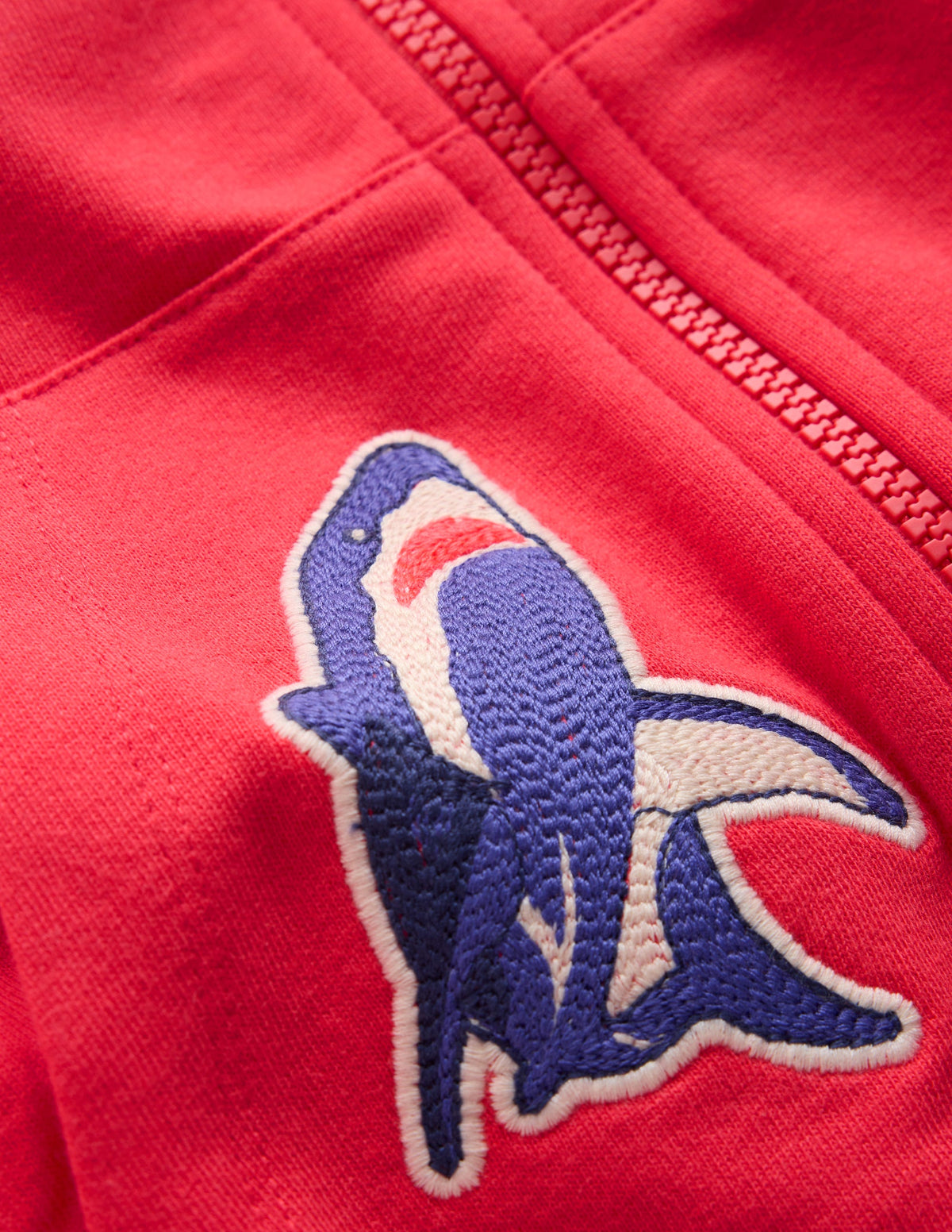 Kapuzenpullover mit Superstitch-Aufnähern-Marmeladenrot Urlaub-3