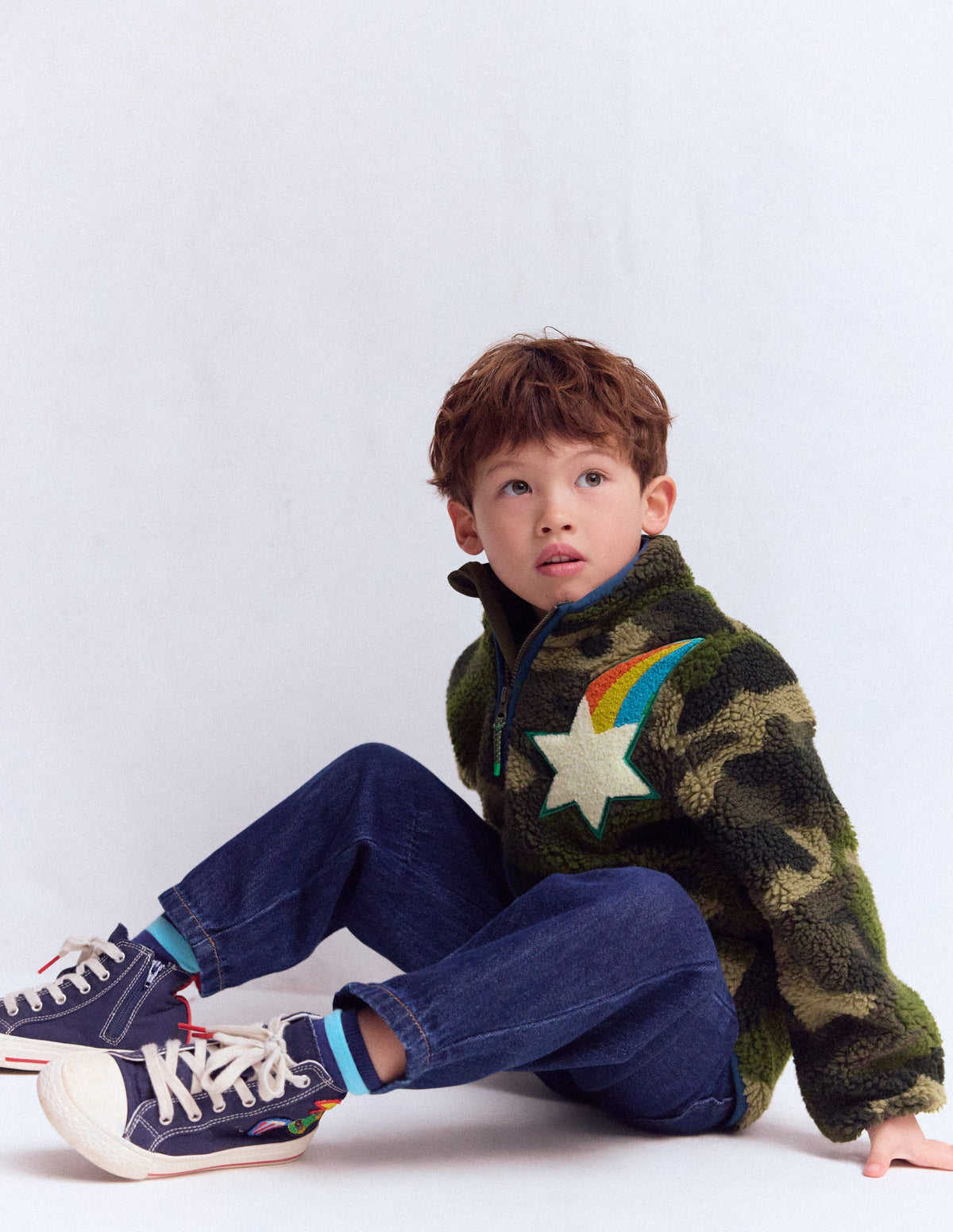 Cosy Borg Jacket-Camo Badges - Image 3