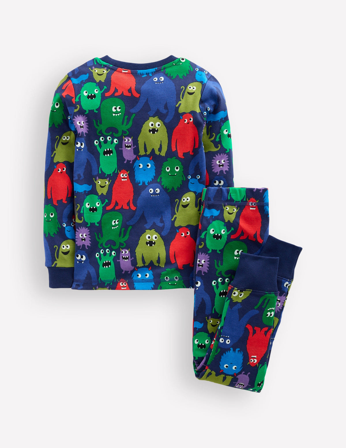 Snug Glow-in-the-dark Pyjamas-Navy Monster - Image 2