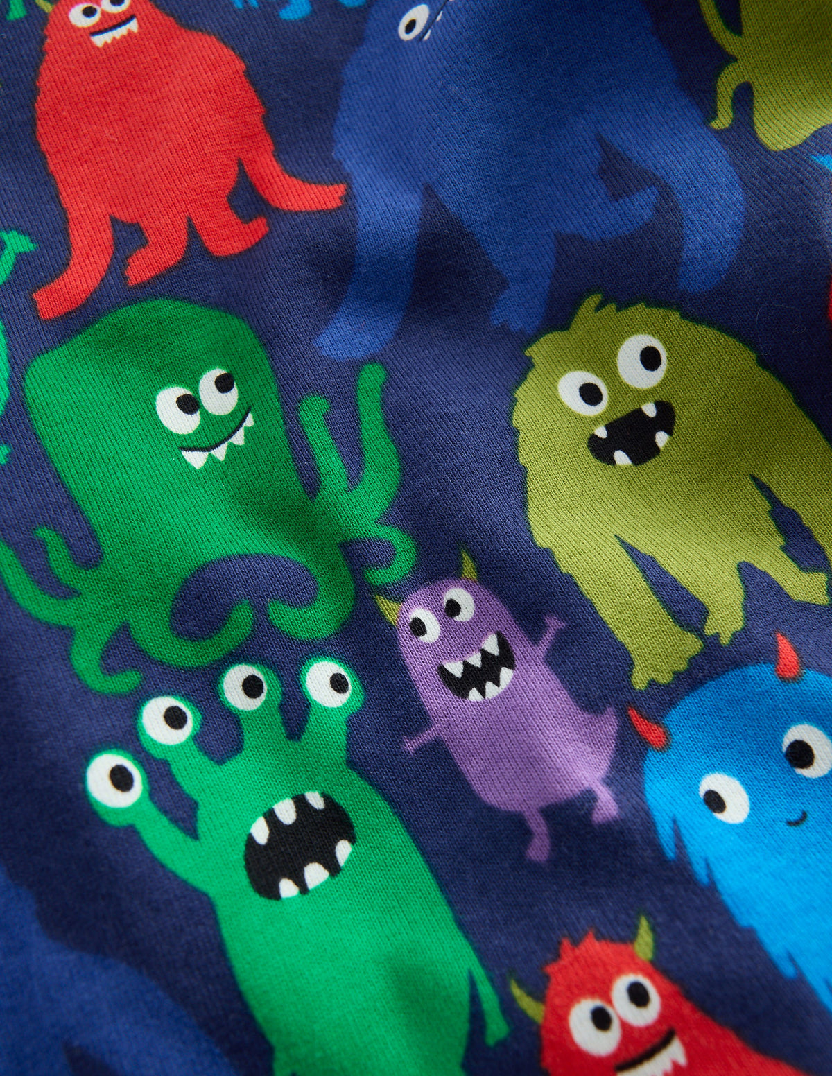 Snug Glow-in-the-dark Pyjamas-Navy Monster - Image 3