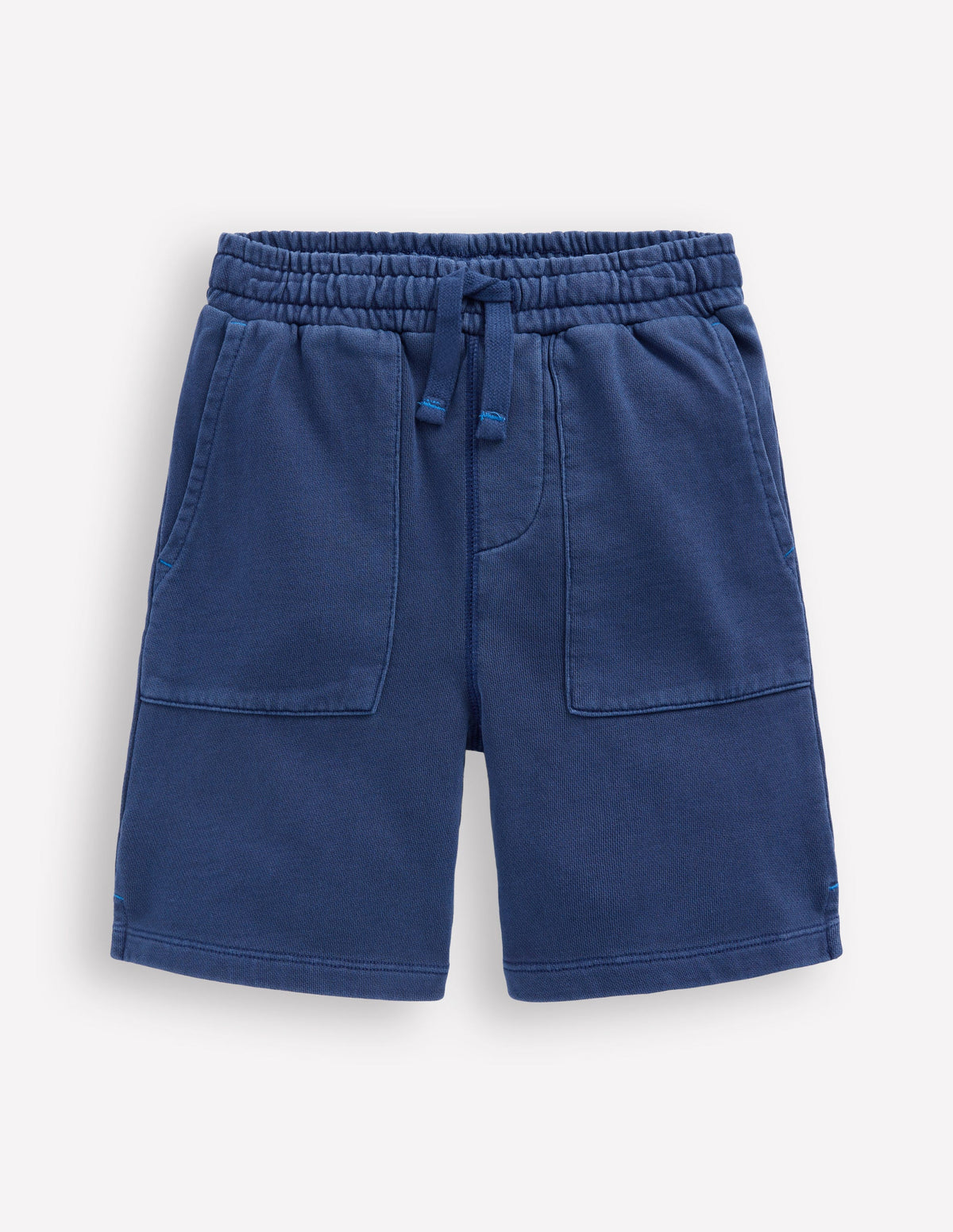 Stückgefärbte Sweatshorts-Marineblau - Image 1