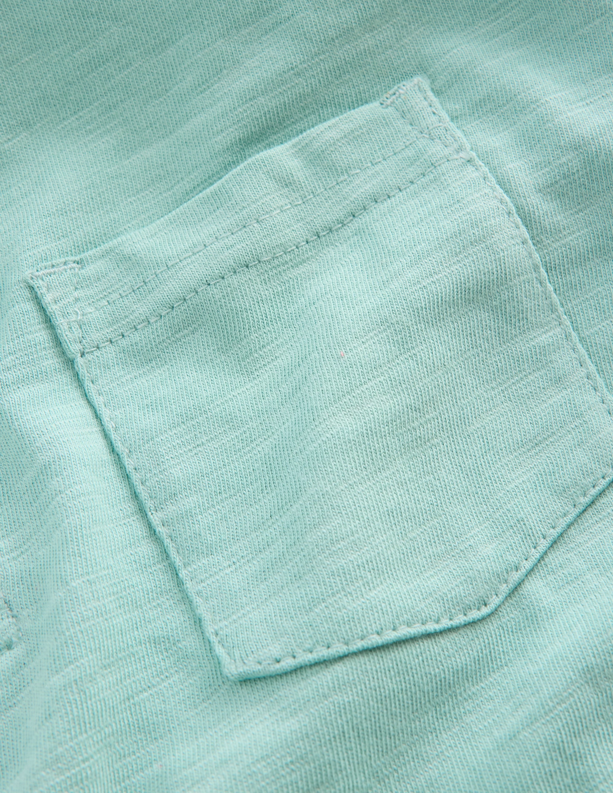 Flammgarn-Polohemd-Aqua Meeresblau - Image 3