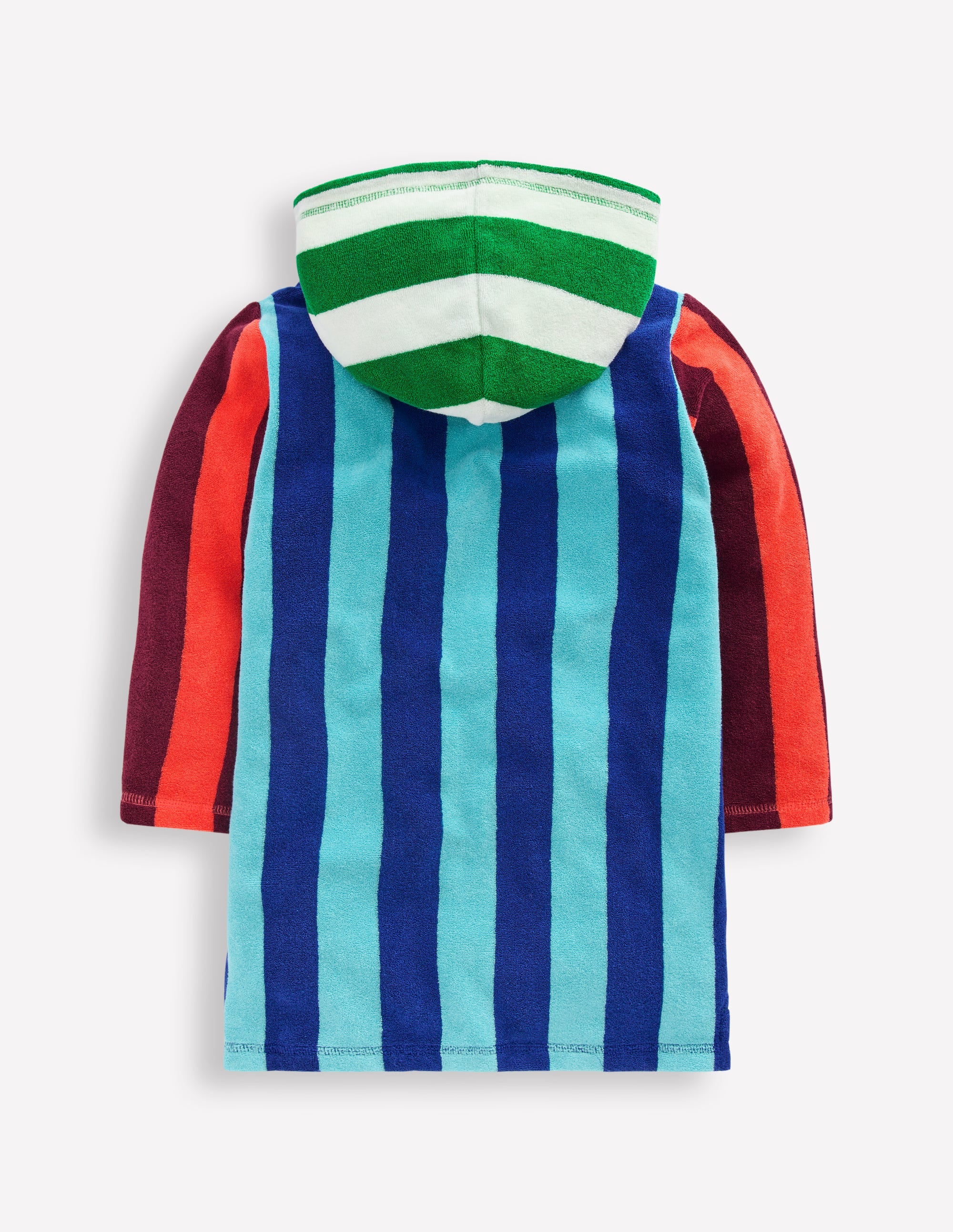 Frottee-Badeponcho mit Reißverschluss-Kuddelmuddel Streifen - Image 2