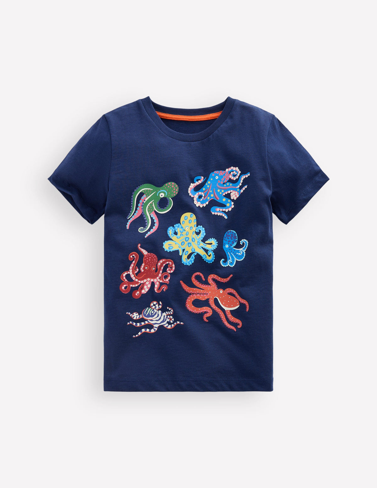 Glow-In-The-Dark T-shirt-Medieval Blue Octopus - Image 1