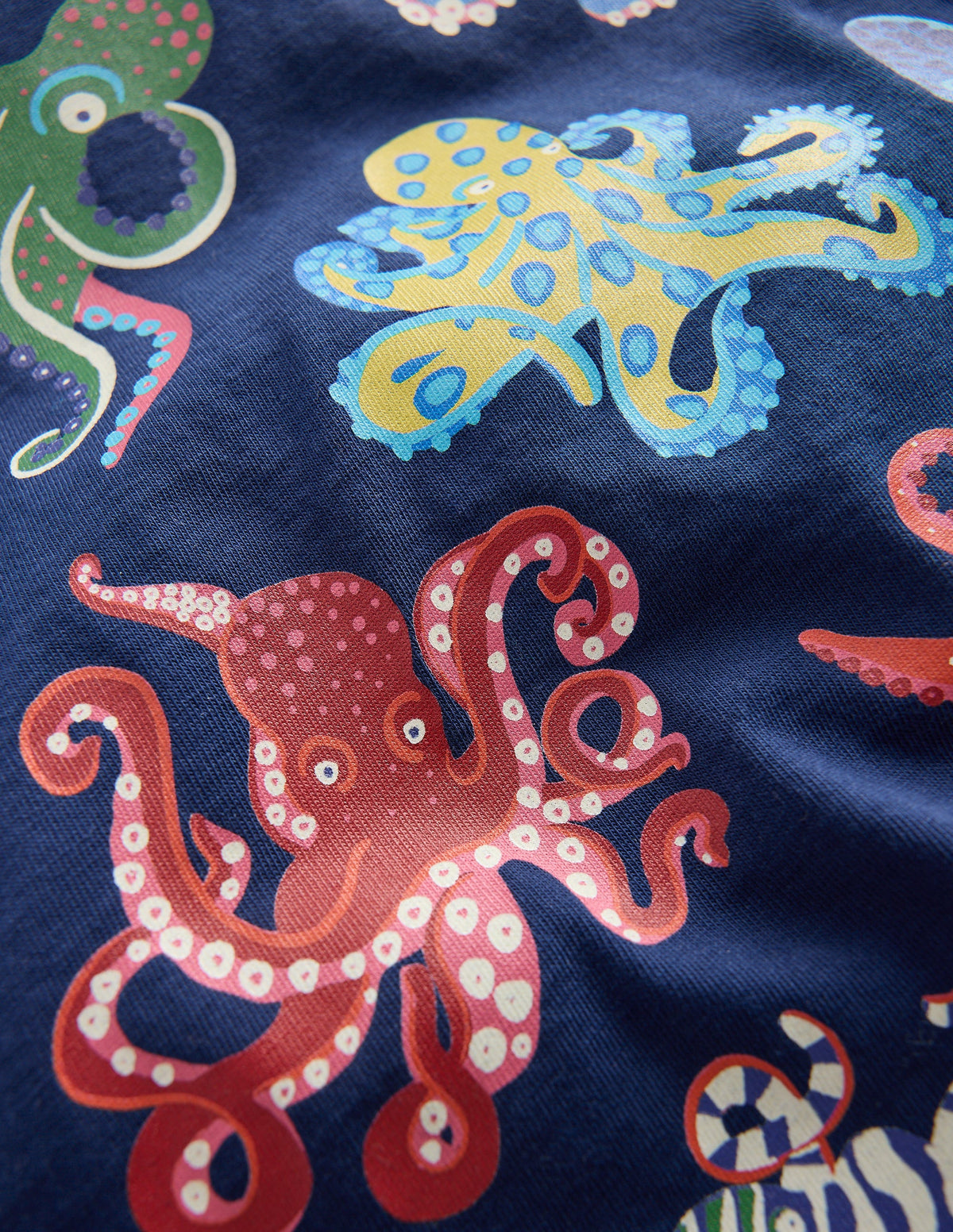 Glow-In-The-Dark T-shirt-Medieval Blue Octopus - Image 3