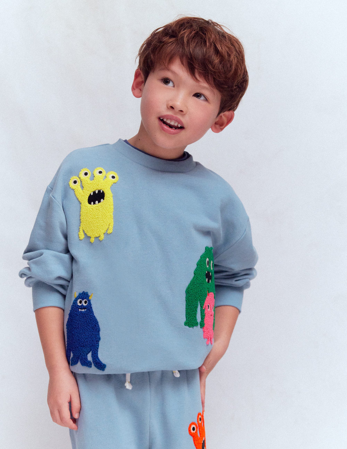 Lustiges Sweatshirt-Bouclé-Monster - Image 1