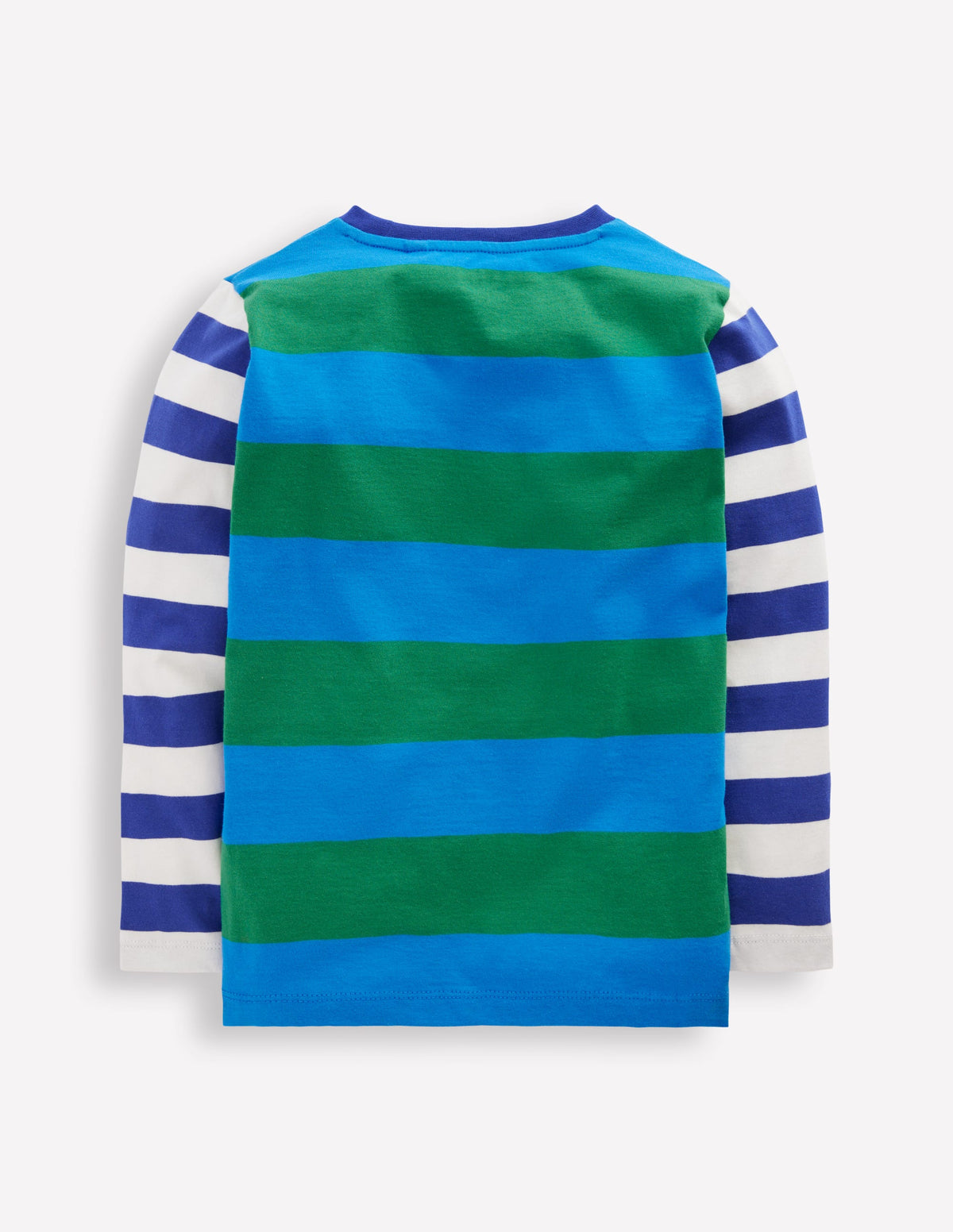 Kuddelmuddel-Langarmshirt-Blau/Grün/Orange-2