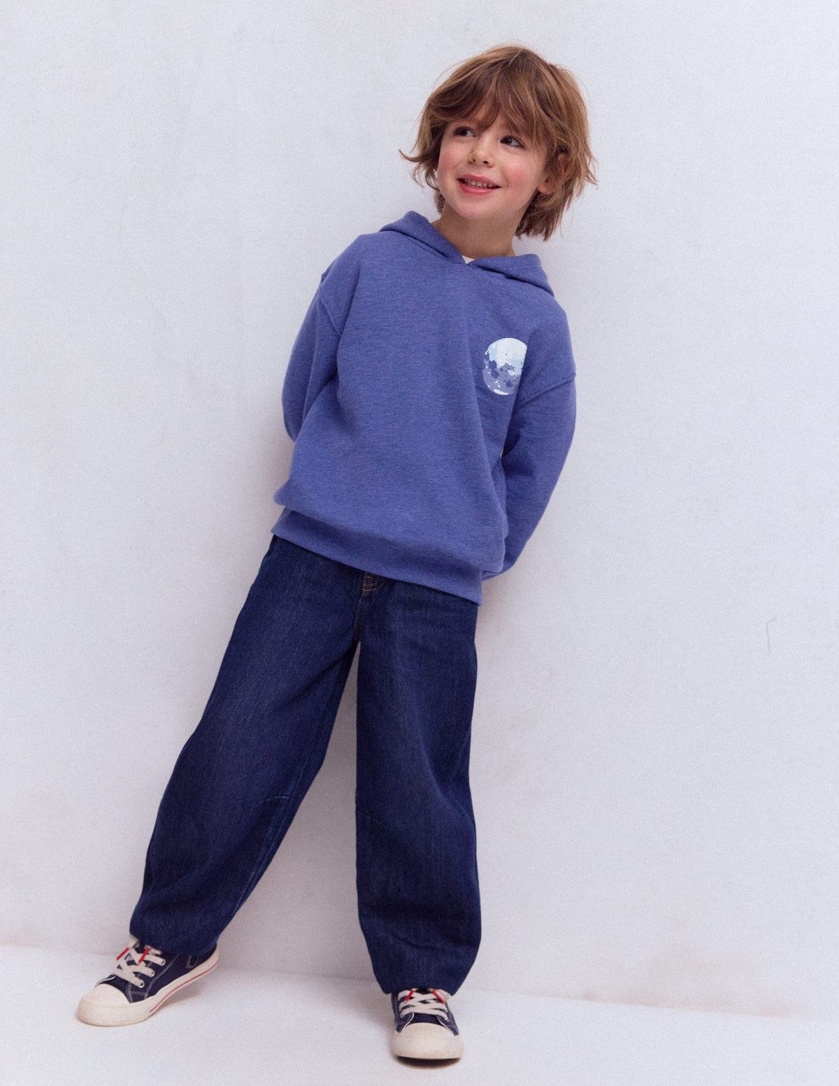 Kapuzenpullover vorn und hinten bedruckt-Mondphasen-4