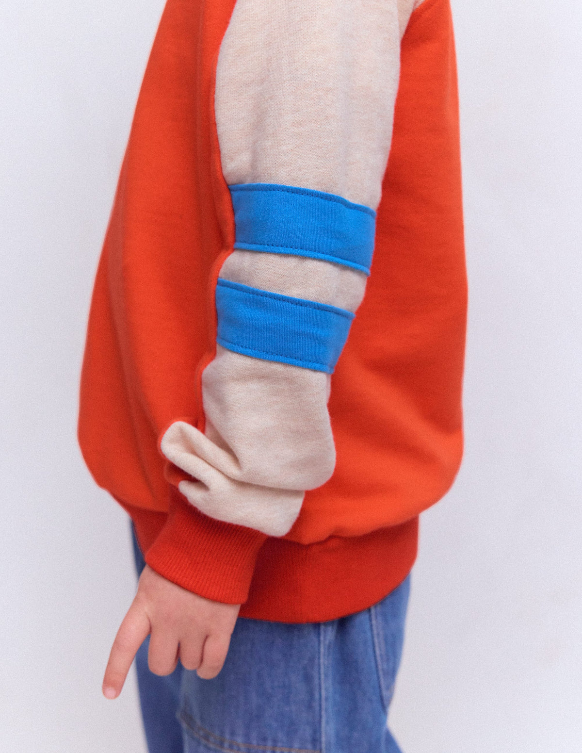 Sweatshirt mit Ärmeln in Blockfarben-FIESTA BLOCKFARBEN - Image 2