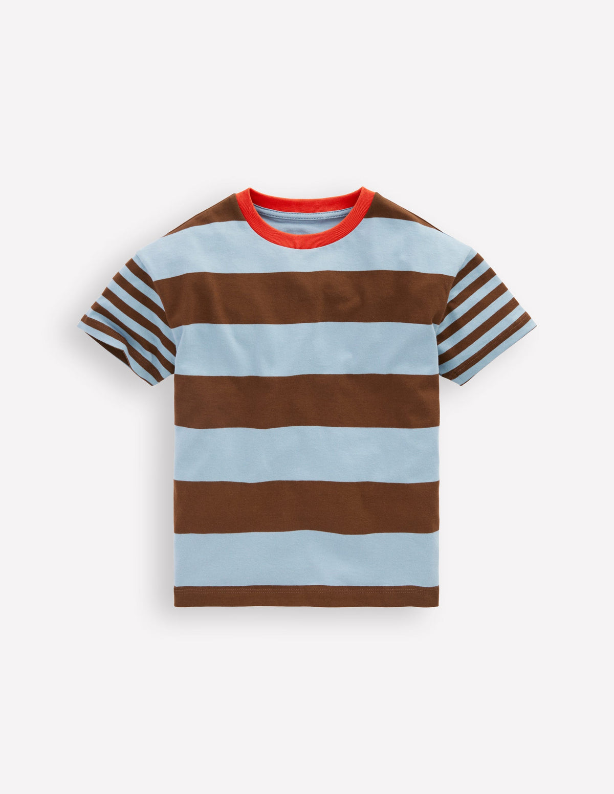 Lässiges Kuddelmuddel-T-Shirt-Gletschersee/Blumenerde-1