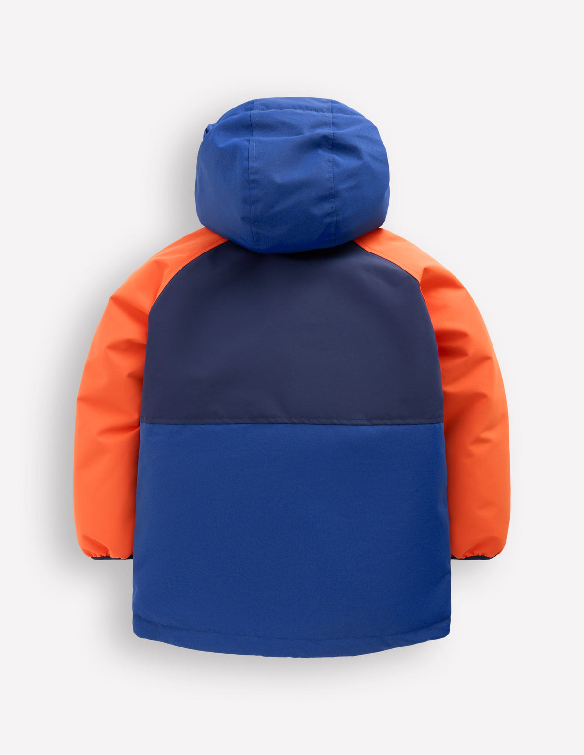 Borg Lined Anorak-Orange Colour Block-5