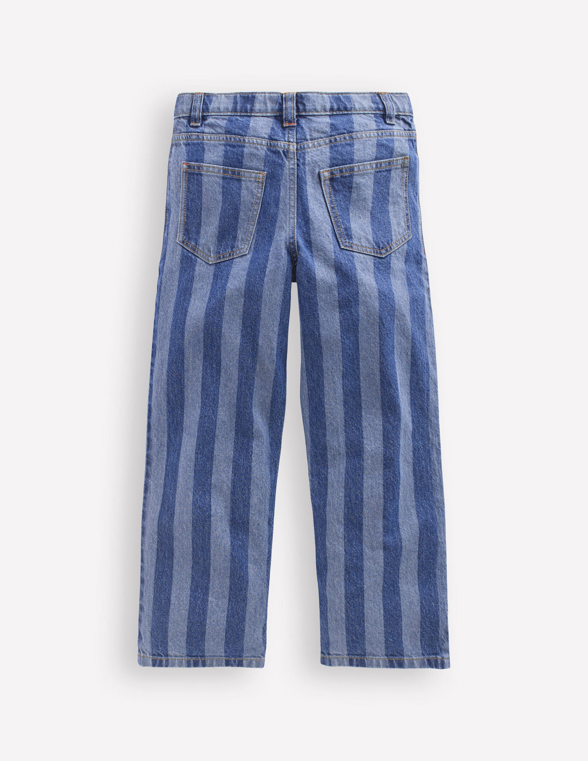Lockere Jeanshose mit geradem Bein-Streifen Schatten-4