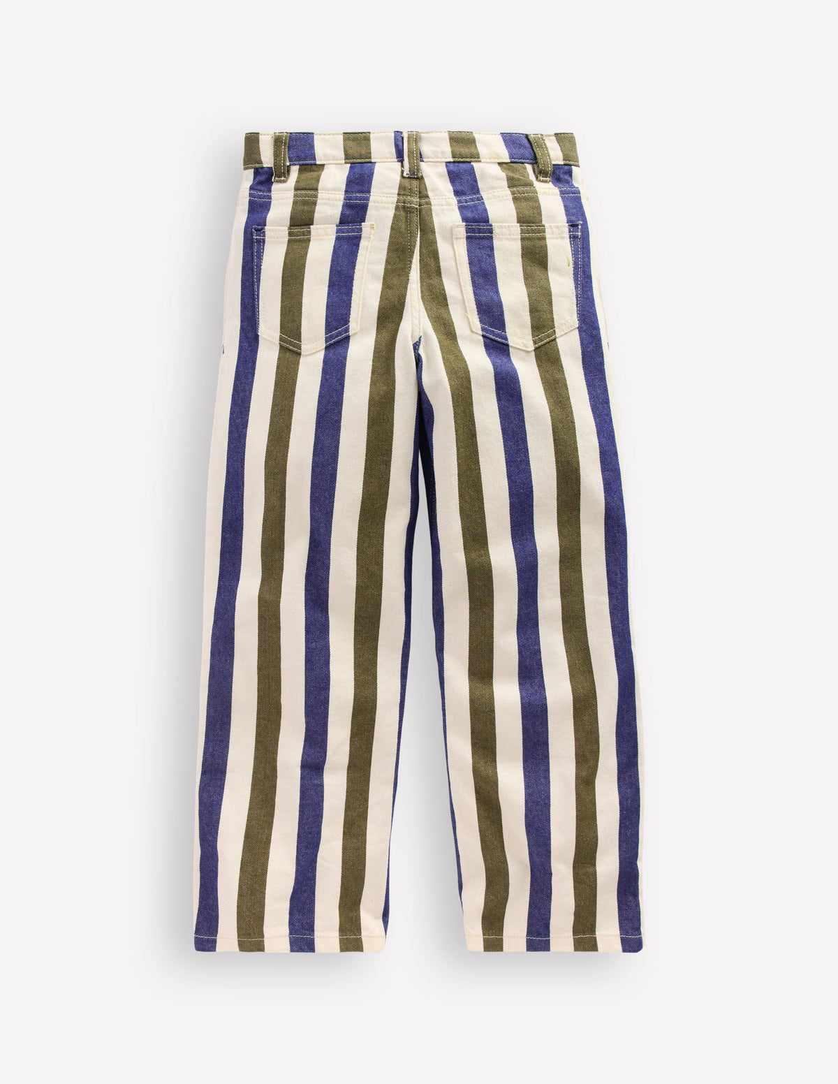 Lockere Jeanshose mit geradem Bein-Surf The Web-Blau und Wintermoos - Image 5
