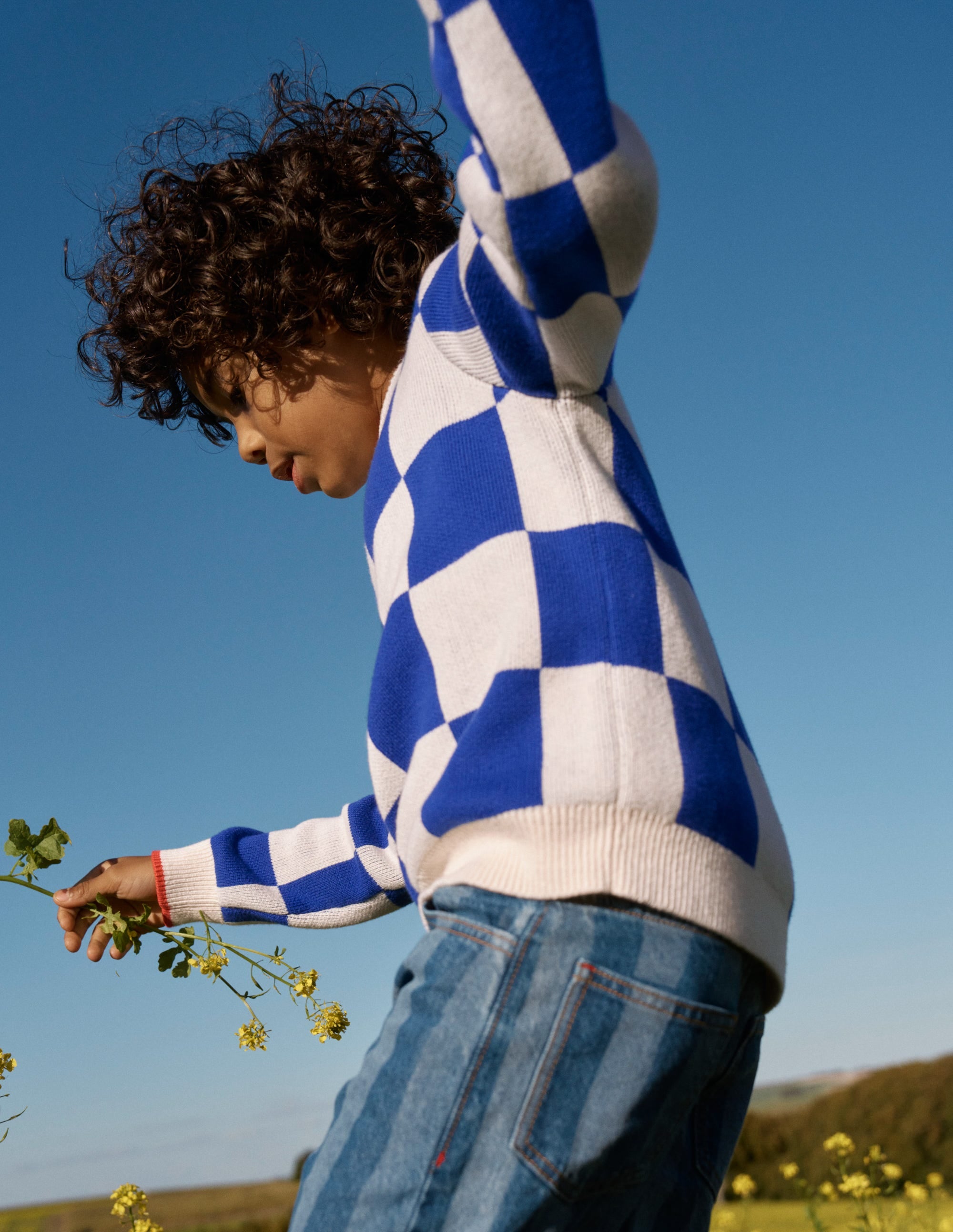 Pullover mit Grafik-Surf The Web-Blau Schachbrettmuster - Image 7