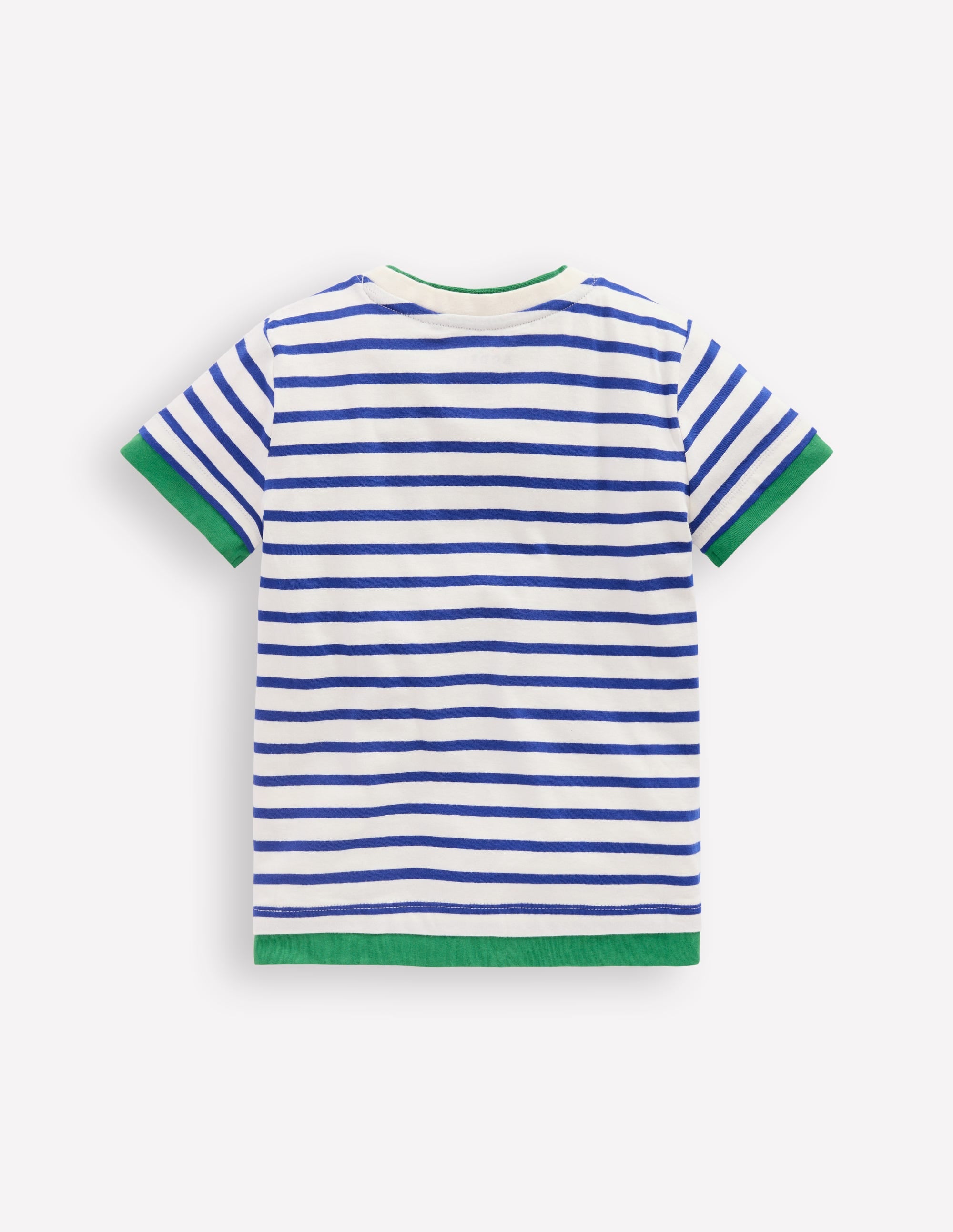 T-Shirt im Lagen-Look-Leuchtendes Blau/Naturweiß - Image 2