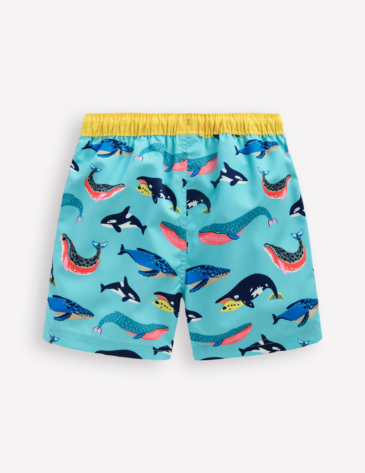 Badeshorts-Schwimmende Wale-2