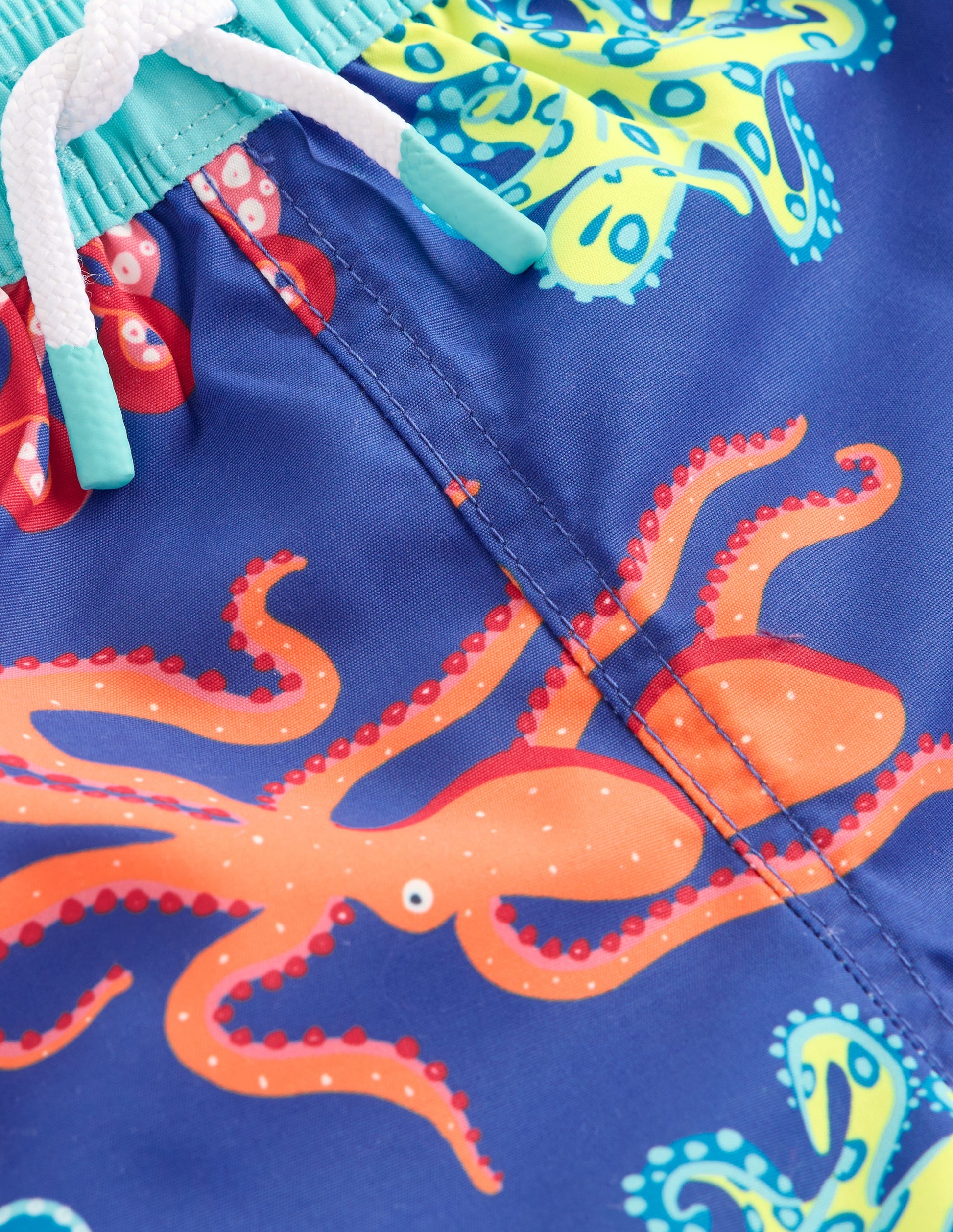 Badeshorts-Saphirblau Oktopus-3