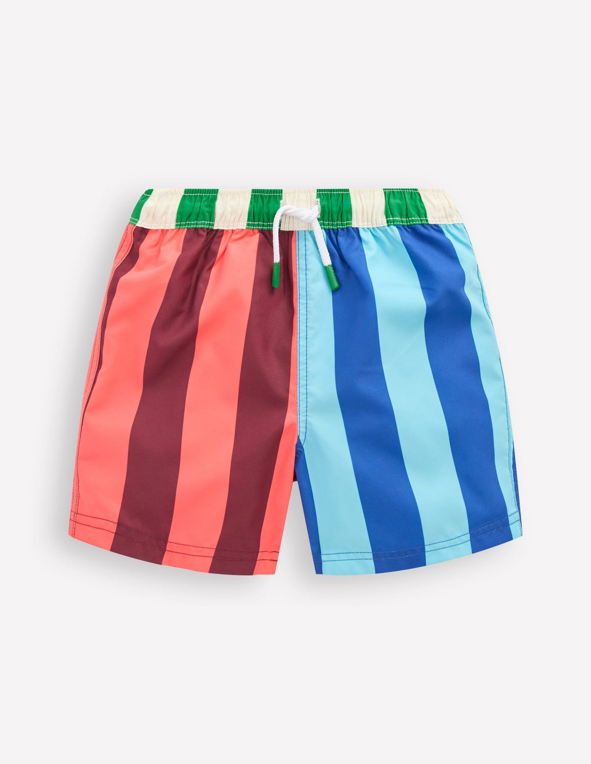 Badeshorts-Vertikal Bunt Gestreift - Image 1