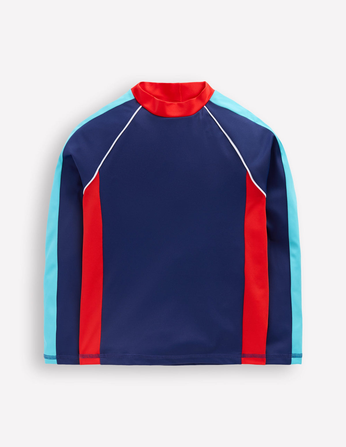 Rash Top in Blockfarben-Mazarinblau-1