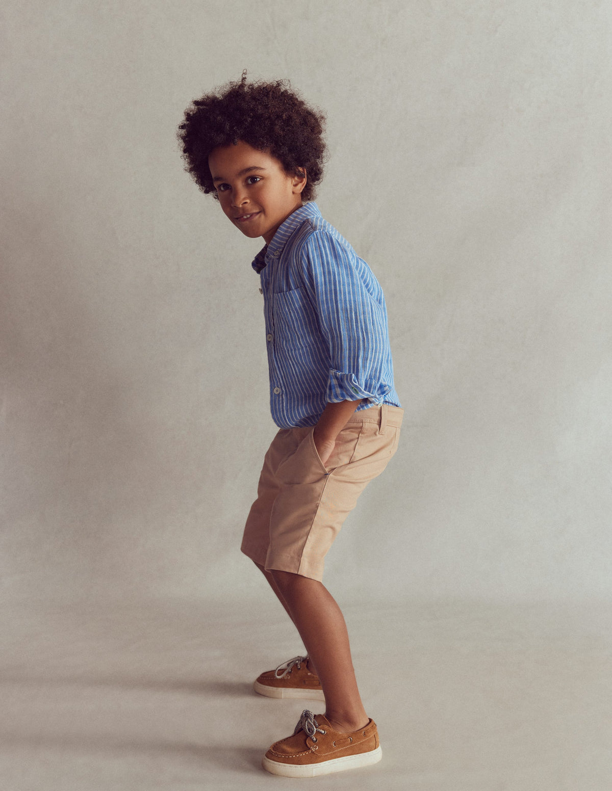 Klassische Chino-Shorts-Klassisches Hellbraun - Image 1