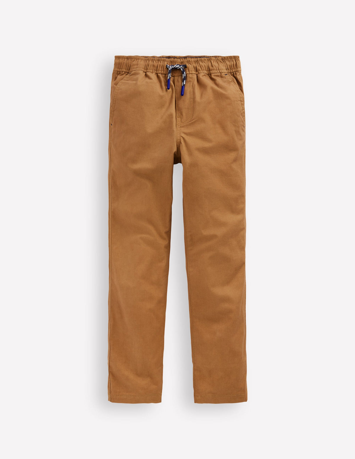 Schmal geschnittene Hose zum Hineinschlüpfen-Karamellbonbonbraun-3