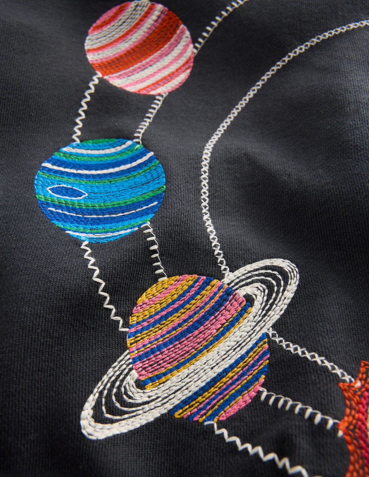 Lustiges Sweatshirt-Schattengrau Weltall-6