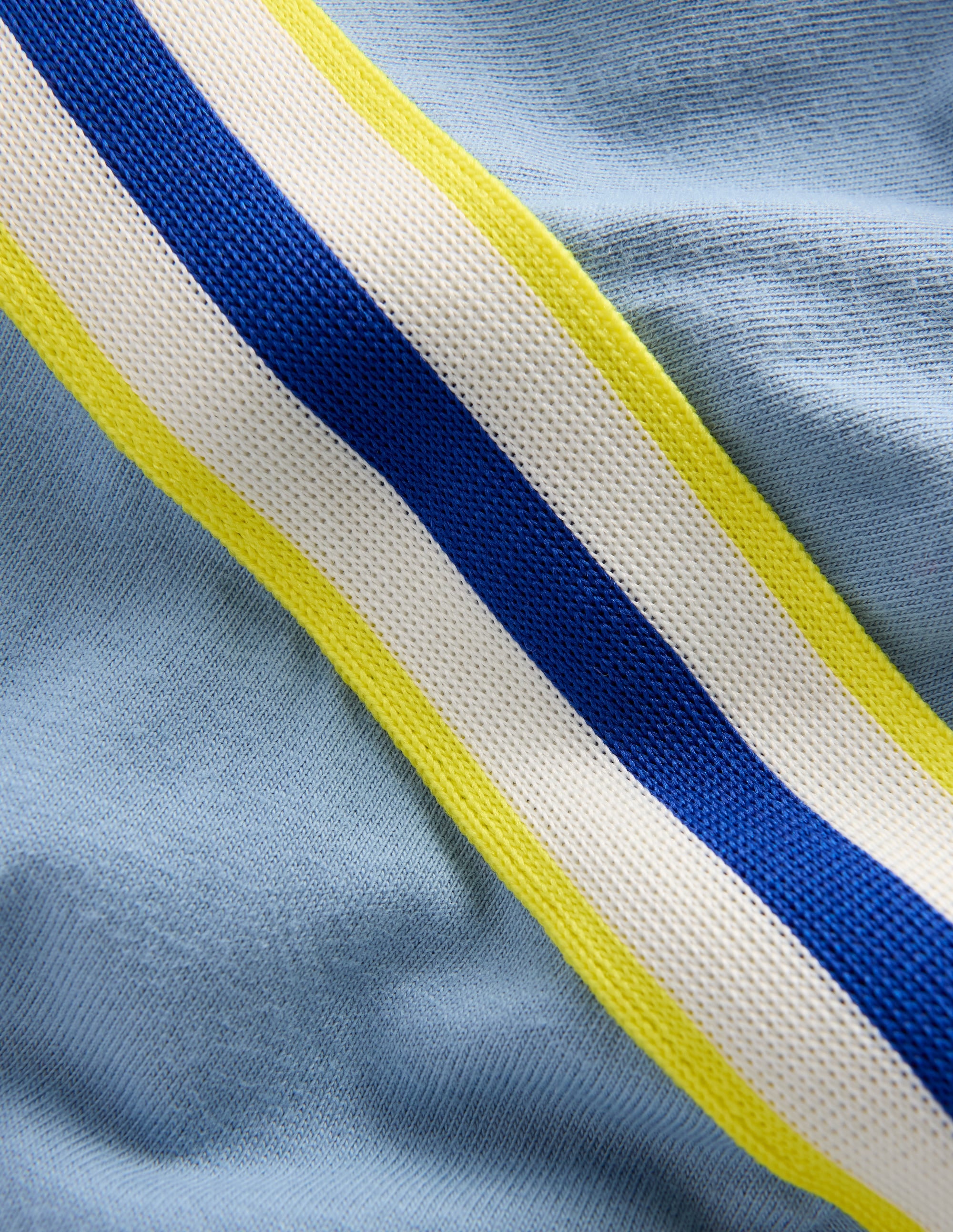 Lockeres T-Shirt mit Regenbogenstreifen-Blau - Image 3