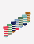 Babysocken im 7er-Pack-Gestreift