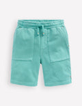 Stückgefärbte Sweatshorts-Morgendämmerungsblau