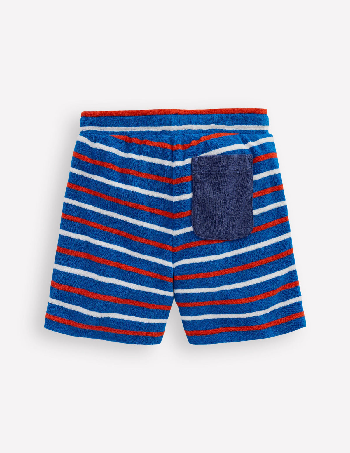 Frottee-Shorts-Blau Streifen-2